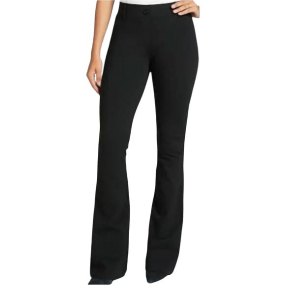 Betabrand Classic Dress Pant Yoga Pants Bootcut Flare High Rise Stretch Black 1X - Picture 1 of 5